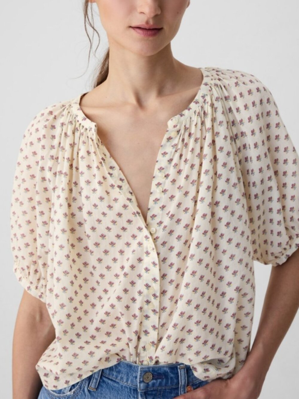 Gap × DÔEN Floral Shirt